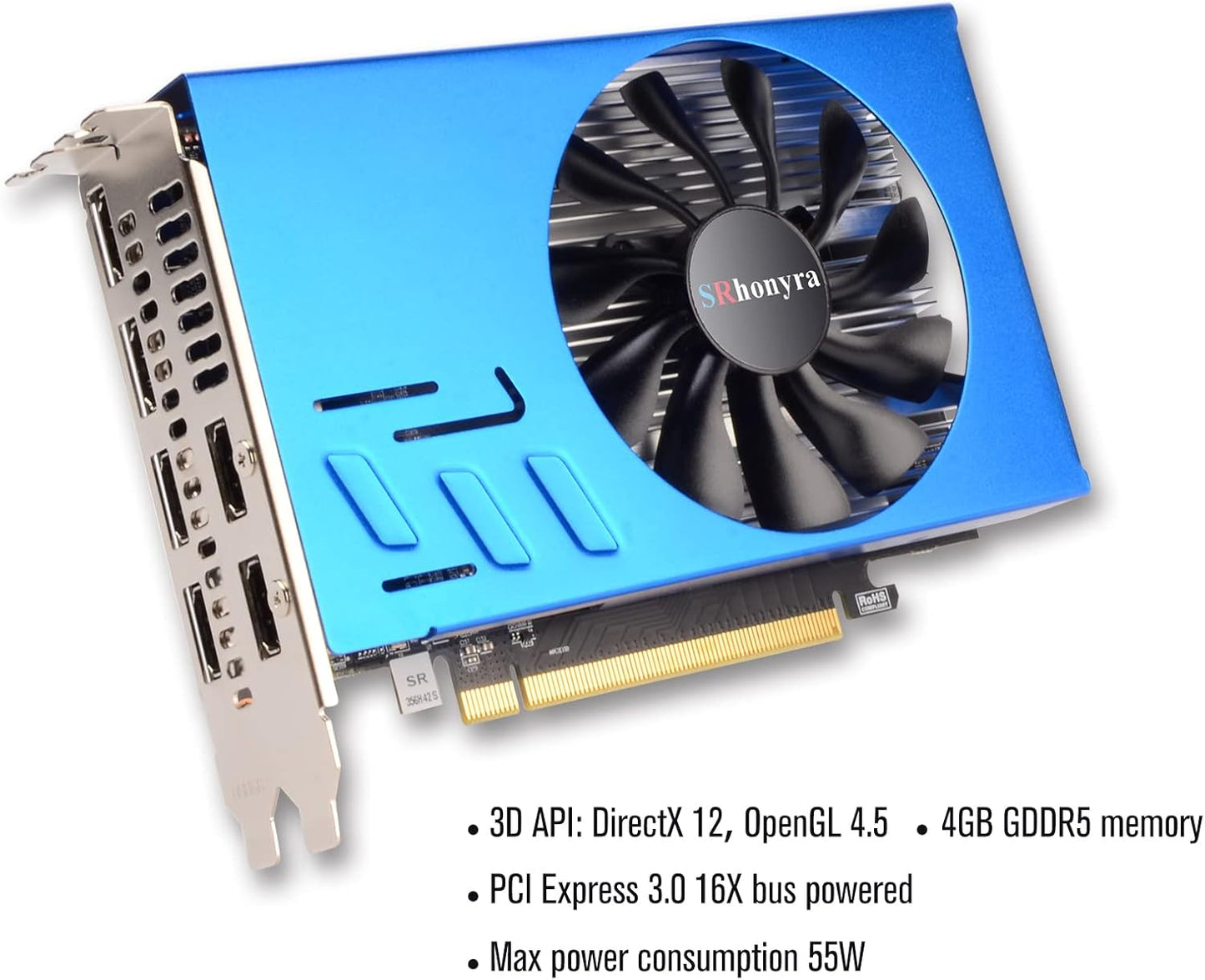 R7 350 4GB Multiple Displays Graphics Card GDDR5 6HDMI Video Card GPU PCI-Express 128-Bit Placa De Video for Stock Tradking, Video Wall, Presentation Project