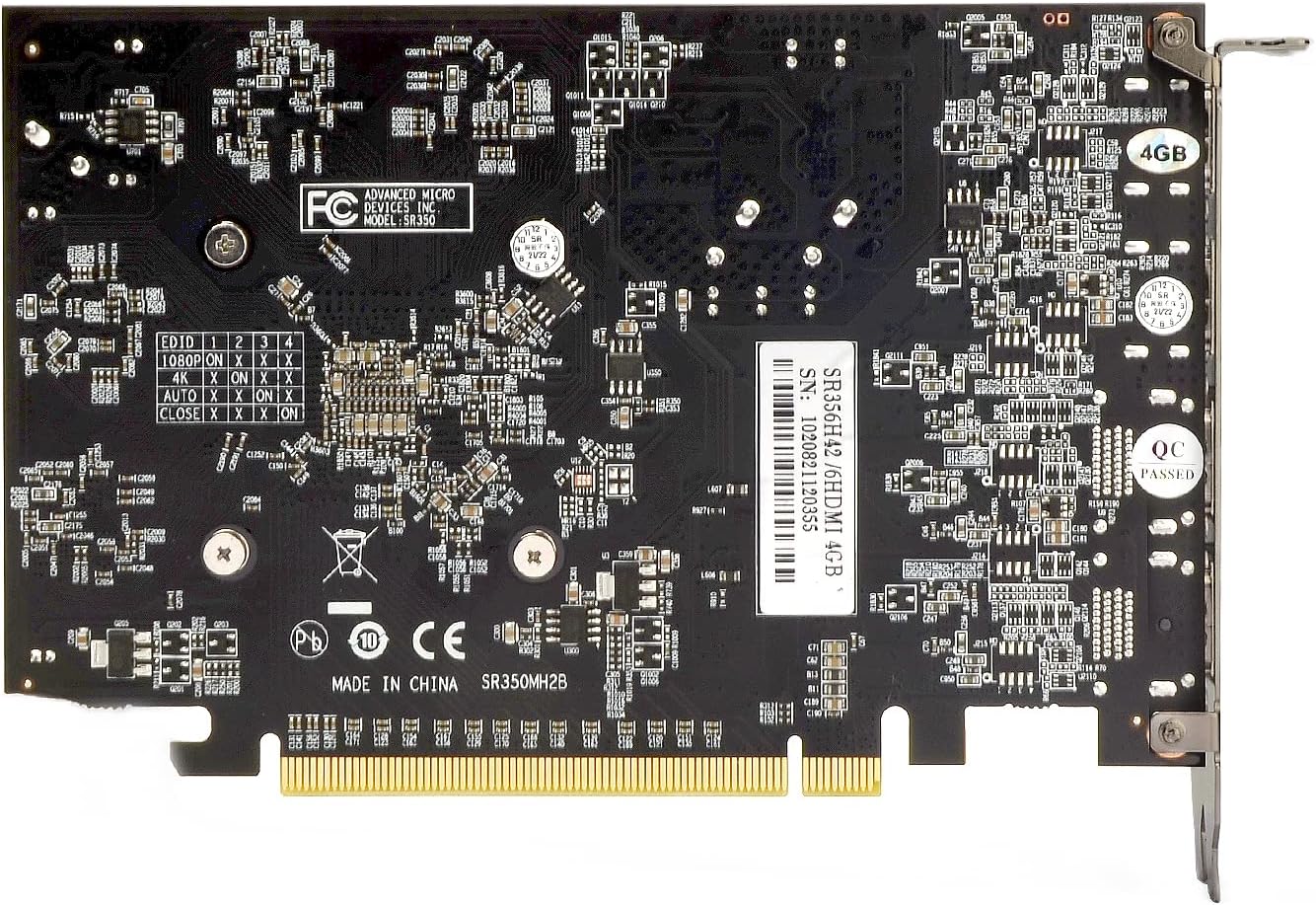 R7 350 4GB Multiple Displays Graphics Card GDDR5 6HDMI Video Card GPU PCI-Express 128-Bit Placa De Video for Stock Tradking, Video Wall, Presentation Project